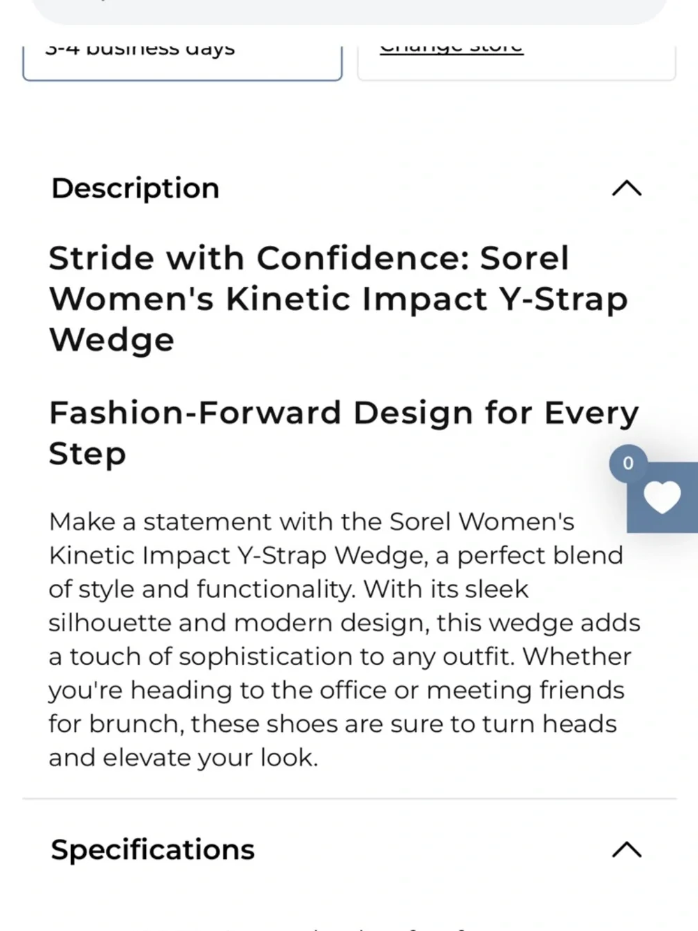 SOREL  women's  Kinetic Impact  Y Strap Wedge  Sandals 7.5 - Picture 3 of 16